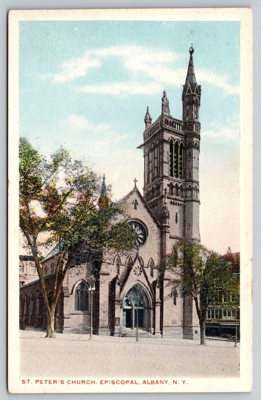 Antique Postcard St. Peter's Church Albany New York NY c1910 Divided Back Unused